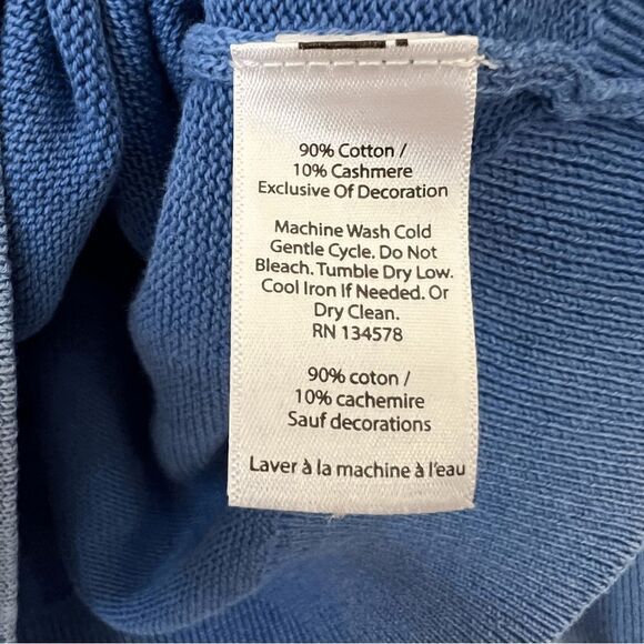 Vineyard Vines Cashmere Blend V-neck Sweater Size Large - Picture 7 of 7